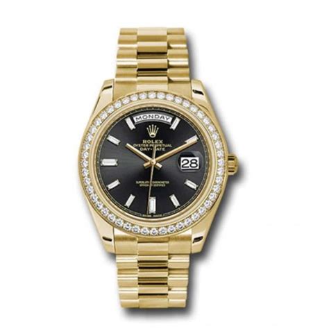 rolex day-date 40 diamond bezel|Rolex presidential diamond bezel price.